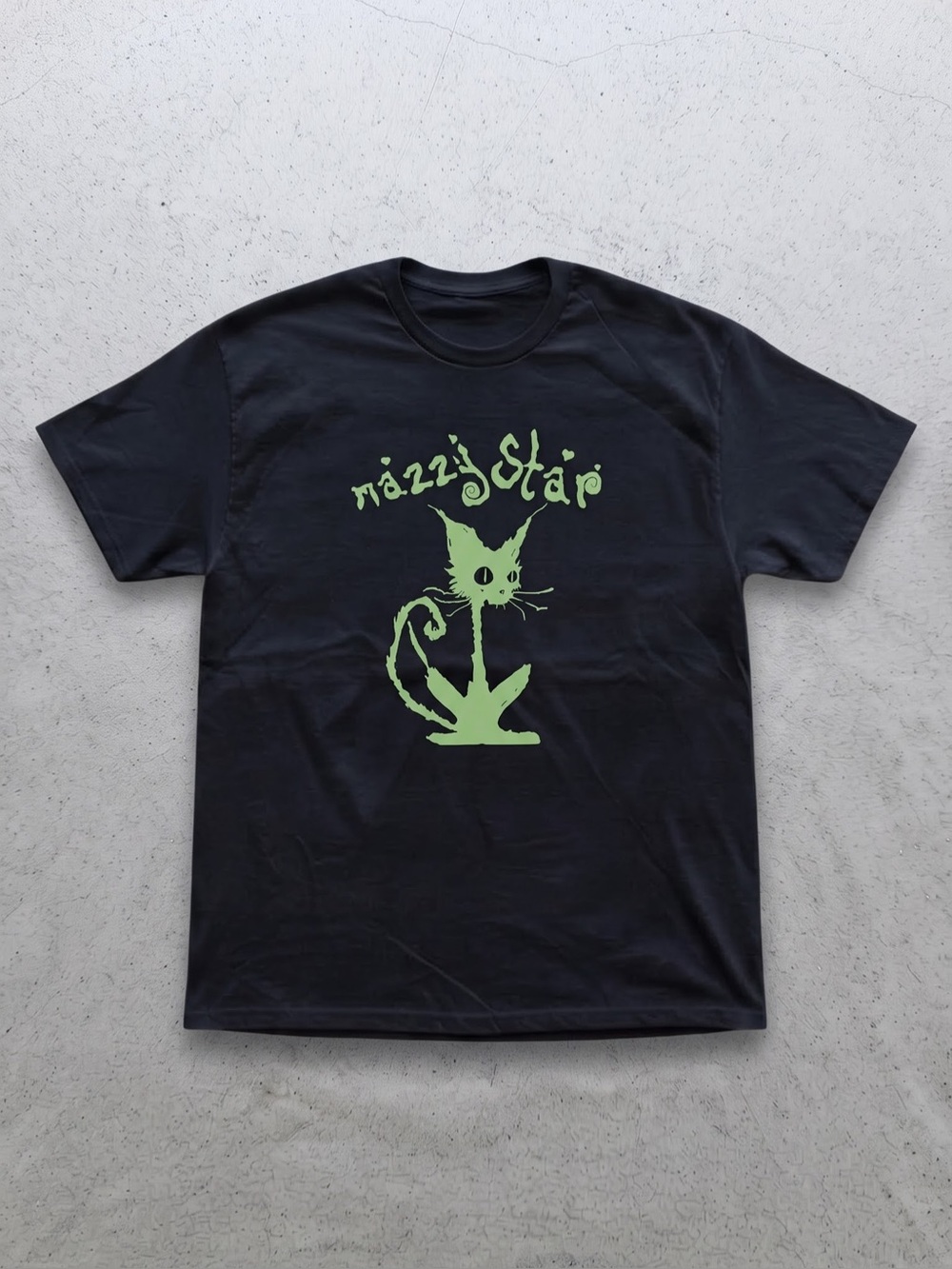 Mazzy Star Cat Graphic Black Cotton Gildan
T-Shirt